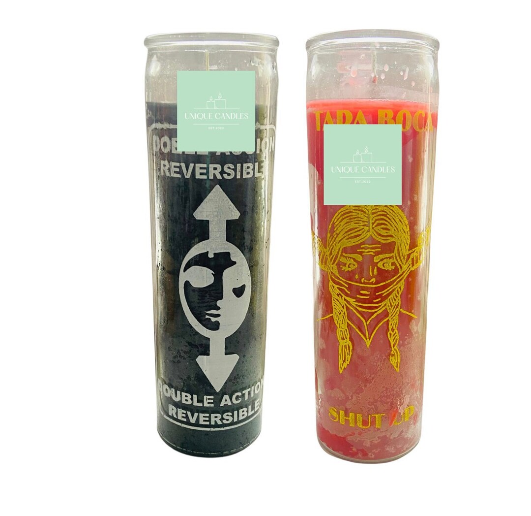 Double Action Reversible Candle, Shut up Candle, Plain Candles Etsy