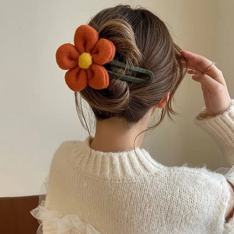 Flower Hair Clips - Etsy Flower Hair Clips - Etsy