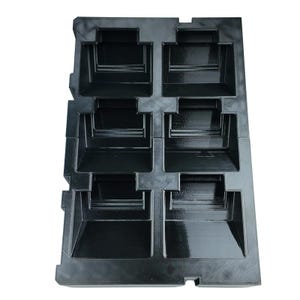Organizador de baterías Milwaukee M18 / Compatible con la caja de herramientas Packout de dos cajones 4932472129