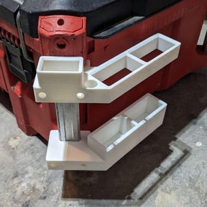 Rail Clamp Level Holder For Milwaukee Packout - Choose Large or Small Option
