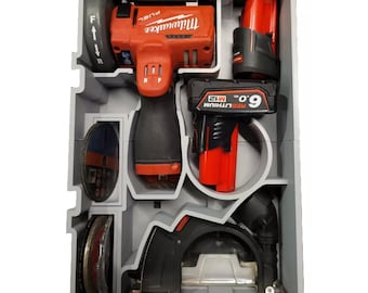 Organizador para ferramenta de corte Milwaukee M12: Impresso em 3D em PETG