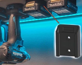 Makita 12V CXT Tool & Battery Mounts - 10 Piece Wall Storage Kit