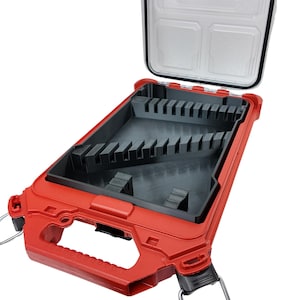 Organizador de llaves/portaherramientas Milwaukee Packout para llaves compactas de perfil bajo 48-22-8436 / Métricas SAE o bandeja de inserción de 11 piezas / Fabricado en Australia