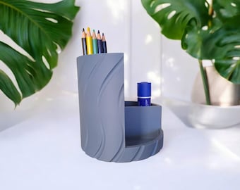 Wavy Multi-Use Desk Organizer - Stylish 3D-Printed Storage for Home, Office & More