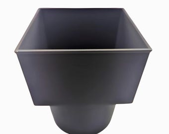 Square Anthracite Grey Plastic Gutter Running Outlet