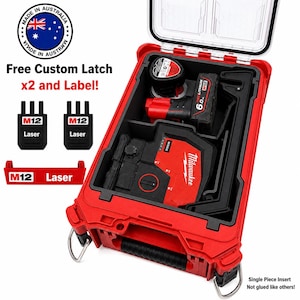Packout Insert for Milwaukee M12 CLLP & CLL4P Laser Level | Fits 48-22-8435 | Made in Australia
