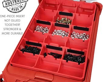 Inserto organizer a basso profilo Packout / Layout personalizzabile / Compatibile con 48-22-8436 / PETG monoblocco / Etichette stampate in 3D / Prodotto in Australia