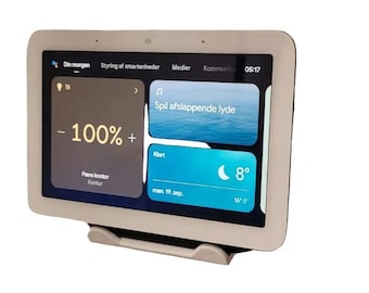 Soporte de pared para Google Nest Hub V2 / Ángulo mejorado y recorte para el altavoz