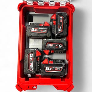 Milwaukee M18 Battery Holder: 5-Slot Packout Insert