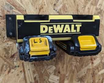 DeWalt 20V Batterie 4× Wandhalterung - Robust gebaut, für den DeWalt Look gestylt
