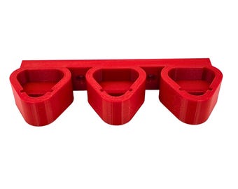 Milwaukee M12 Triple Battery Wall Mount - Sturdy 3D Printed Storage Solution for Your Tools