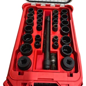 Packout Impact Socket SAE/Metric Insert for Compact Organiser | Holds Extensions