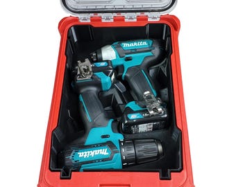 Inserto compacto para taladro y atornillador de impacto Makita de 12 V / Compatible con TD110D y DF333D / Fabricado en PETG de una sola pieza