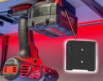 Milwaukee M18 Tool & Battery Wall Mounted Holders - 5 Pack
