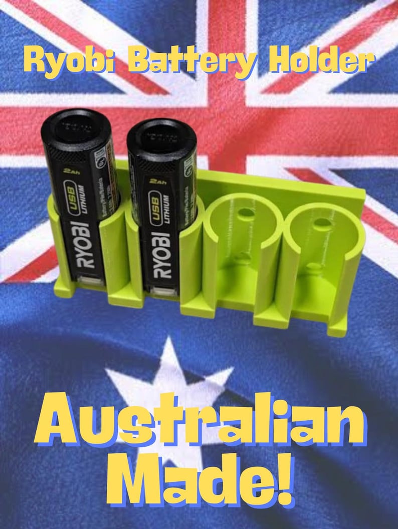 Ryobi USB Lithium Battery Holder Wall Mount - Battery Storage image 3