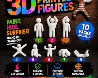 Viral Meccha Chameleon Inspired – 3D Printed Figures (10x Pack = Only 2.49 AUD each)