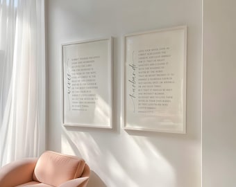 Printable Christian Wall Art, Christian Marriage Scripture, Ephesians 5:22-28, Husbands And Wives Passage, Christian Gift Idea for Wedding