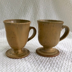 Studio Art Pottery Pair of Coffee Tea Cups