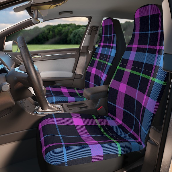Plaid Car Seat Cover Etsy