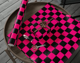 Missing Texture Wrapping Papers, Gift Wrap for Gamers, Checkered Magenta Pattern.