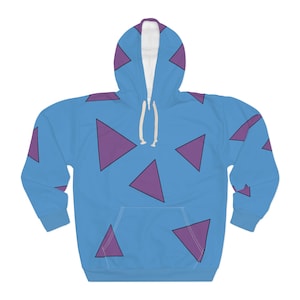 Unisex Pullover Cartoon Hoodie, Rocko's Triangles Sweater, 90s Nostalgia Sweatshirt, Gift for 90s Kid