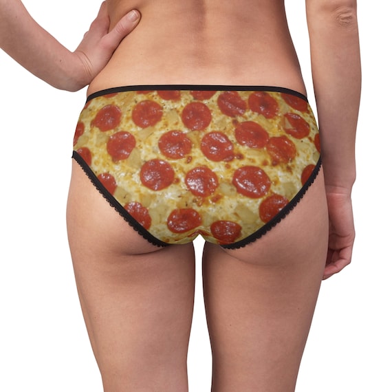 Women's Pizza Briefs, Funny Underwear Panties, Sizes XS-2XL, Funny Gag Gift  for Girlfriend 