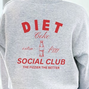 Diet Coke Social Club Crewneck, Diet Coke Sweater, Streetwear Sweater, Coke Sweatshirt, Social Club Sweater, Coke Crewneck, Soda Sweater