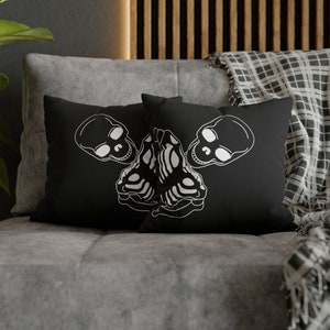 Hiding Skeleton Pillow Cover, Halloween Pillow Cover, Halloween Decor, Skeleton Decor, Fall Decor, Spooky Pillow Cover, Halloween Home Decor