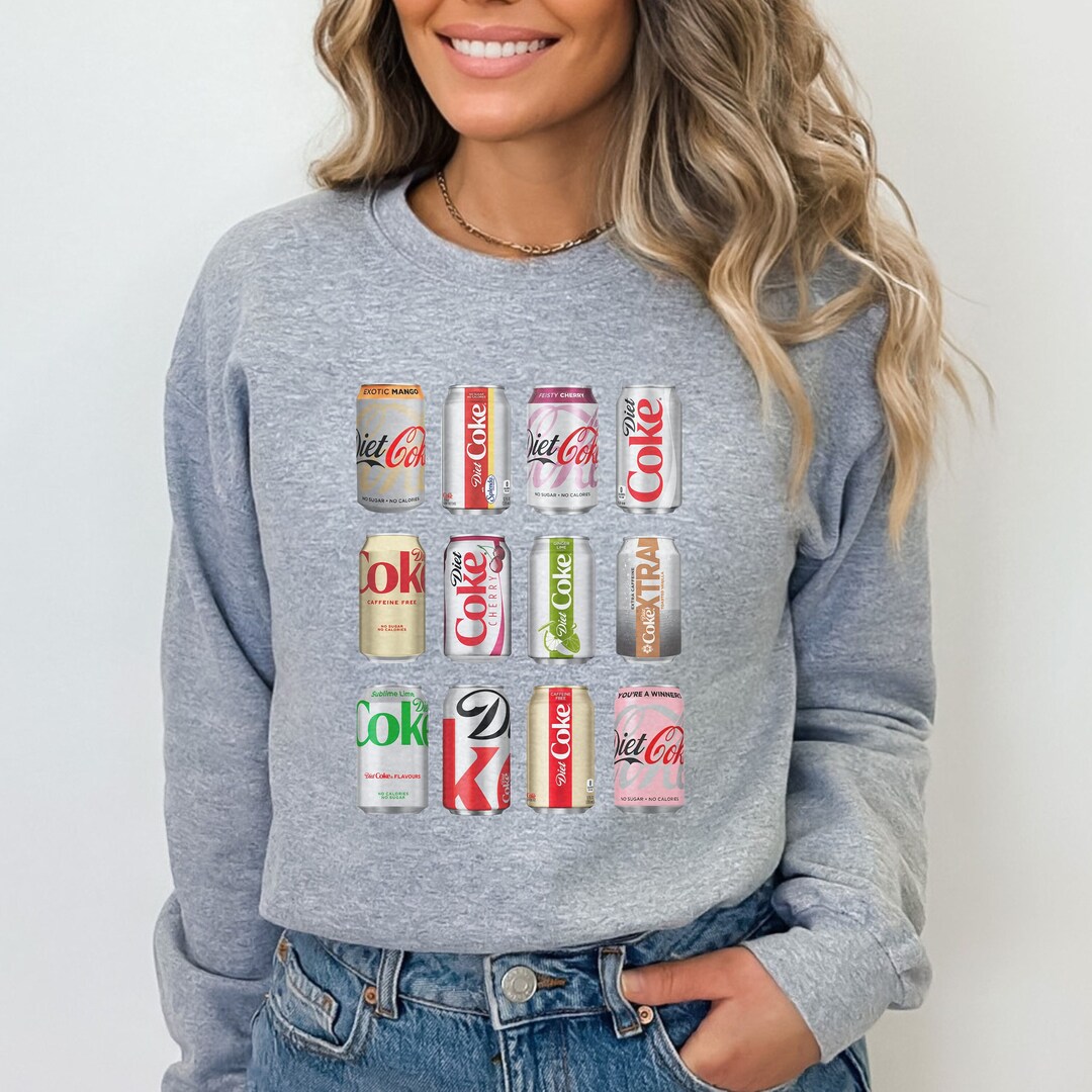 Diet Coke Cans Crewneck, Diet Coke Sweatshirt, Coke Sweatshirt, Coca ...