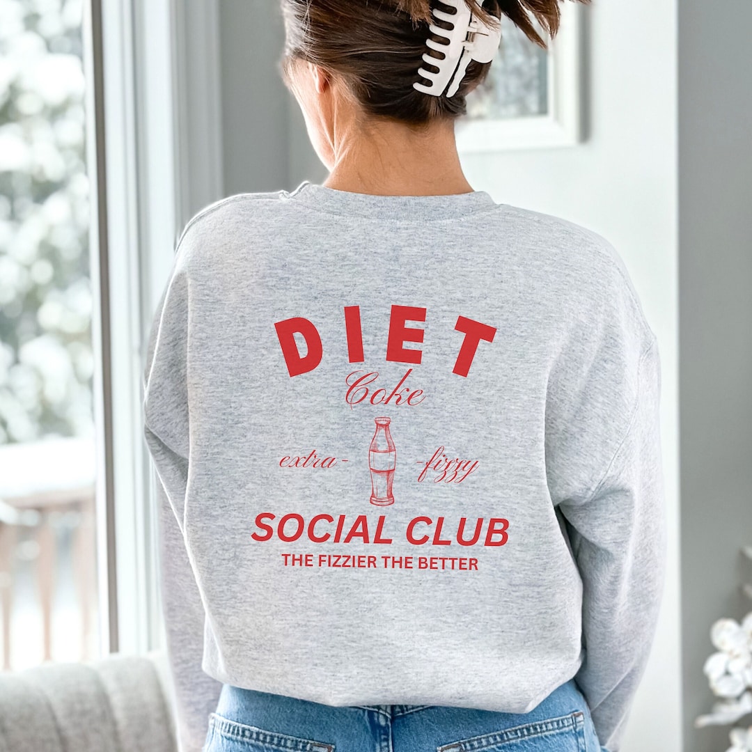 Diet Coke Social Club Crewneck Diet Coke Sweater Streetwear Sweater Coke Sweatshirt Social Club Sweater Coke Crewneck Soda Sweater Etsy