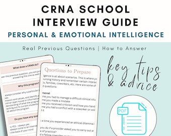 Emotional Intelligence & Personal CRNA School Interview Questions