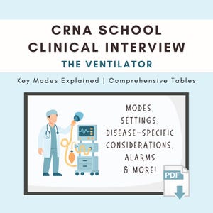 CRNA School Prep Clinical Interview Questions: Ventilators