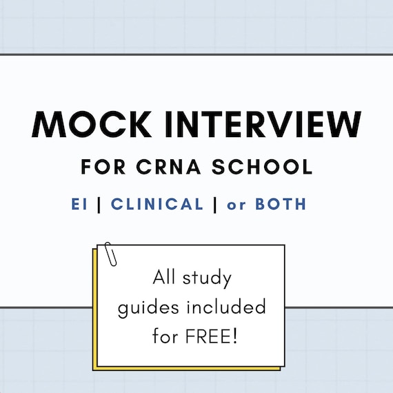CRNA School Mock Interview