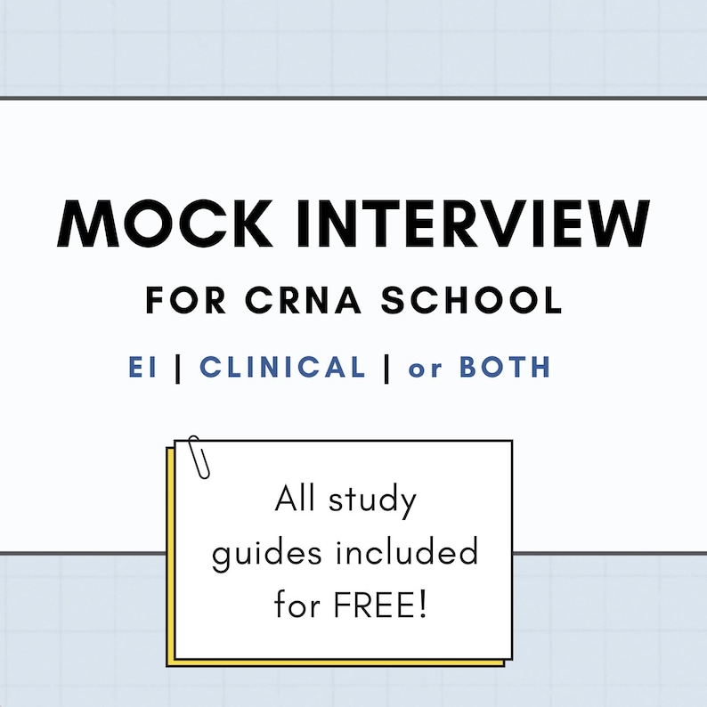 CRNA School Mock Interview image 1