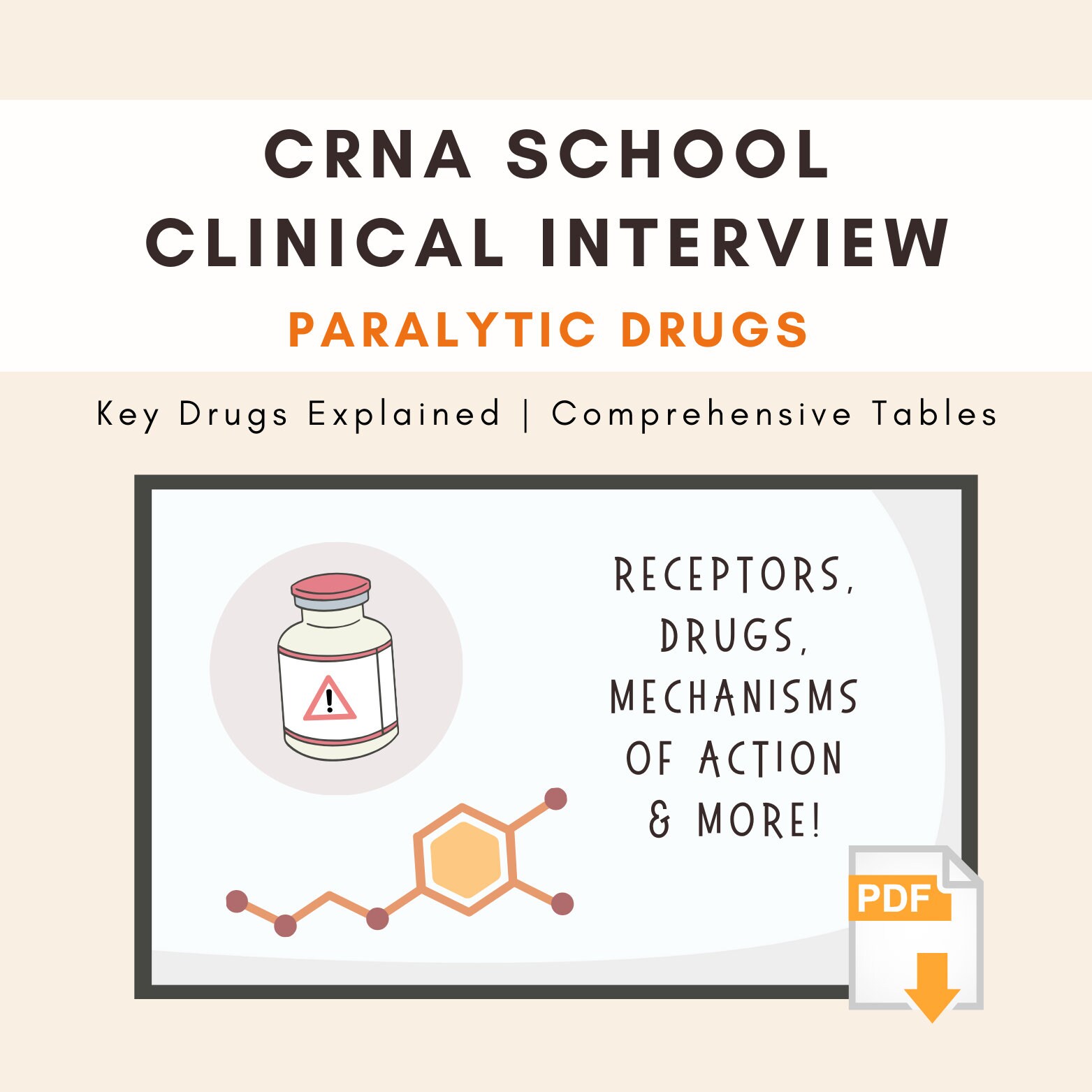CRNA School Prep Clinical Interview Questions: Paralytic Drugs