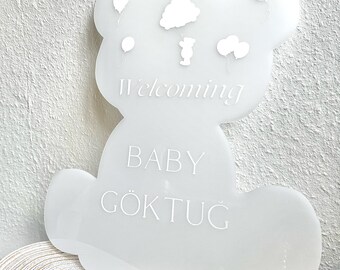 Welkomstbord babyshower | welcome sign babyshower
