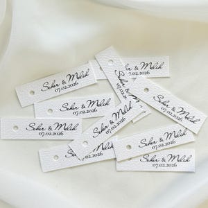 Gepersonaliseerde naamkaartjes bedankjes | Geschenketiket | naamkaarten | naamlabel | handgemaakt katoenen papier
