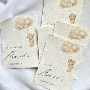 Carte de naissance Tafelkaart babyshower geboorte naissance Tischkarte Geburt bienvenue à babyshower