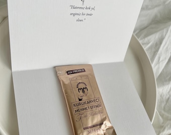 Koffiebedankjes verloving Coffee gifts engagement Kaffee geschenke Verlobung Söz Nisan hediyelik kahve isteme hediyelik Gastgeschenke
