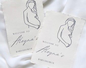 Tafelkaart babyshower geboorte mesa tarjeta nacimiento Tischkarte Geburt bienvenido al babyshower