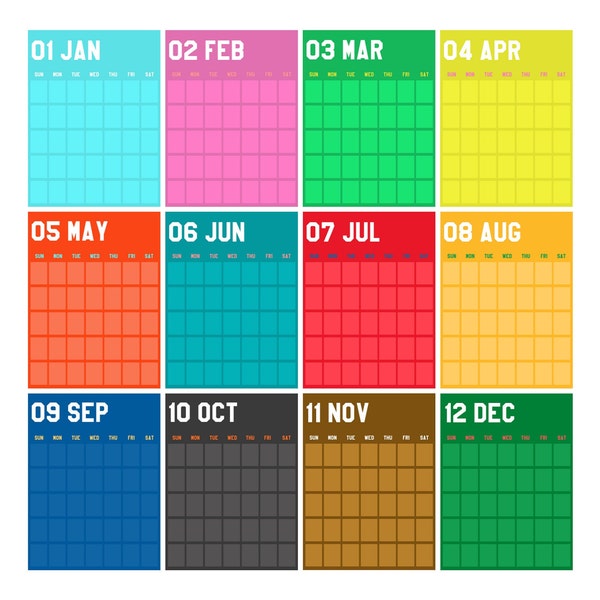 Downloadable Open-Dated Calendar