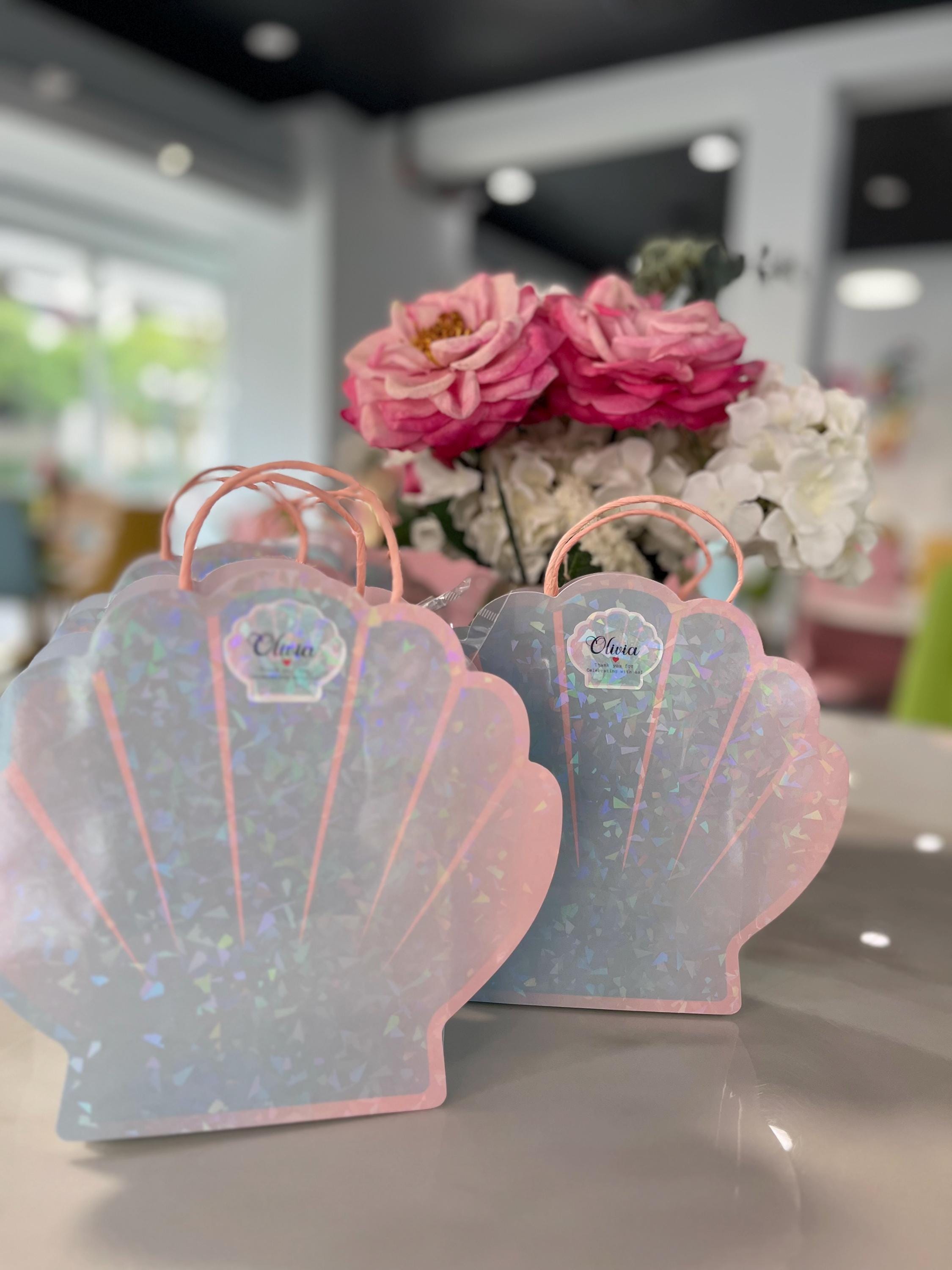 20 Pcs Custom Under the Sea Birthday Stickers, Shell Favor Labels - Etsy