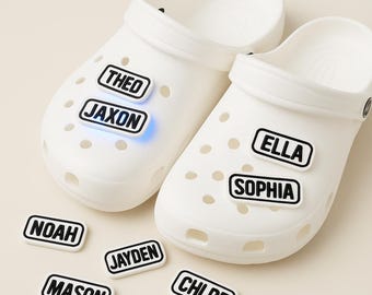 Personalized LED Name Shoe Charms: Custom 3D Printed Shoe Accessory