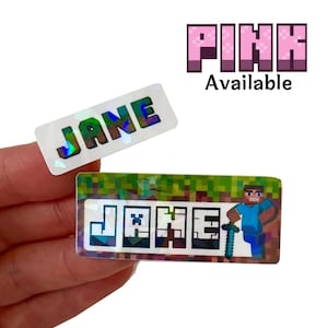 Waterproof Name Stickers- School Name labels-Customized Name Labels for School supplies -Dishwasher Safe Daycare name labels