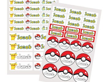 Personalized Waterproof Name Labels: Holographic Glitter School Name Stickers (43pcs, 2 Sets)