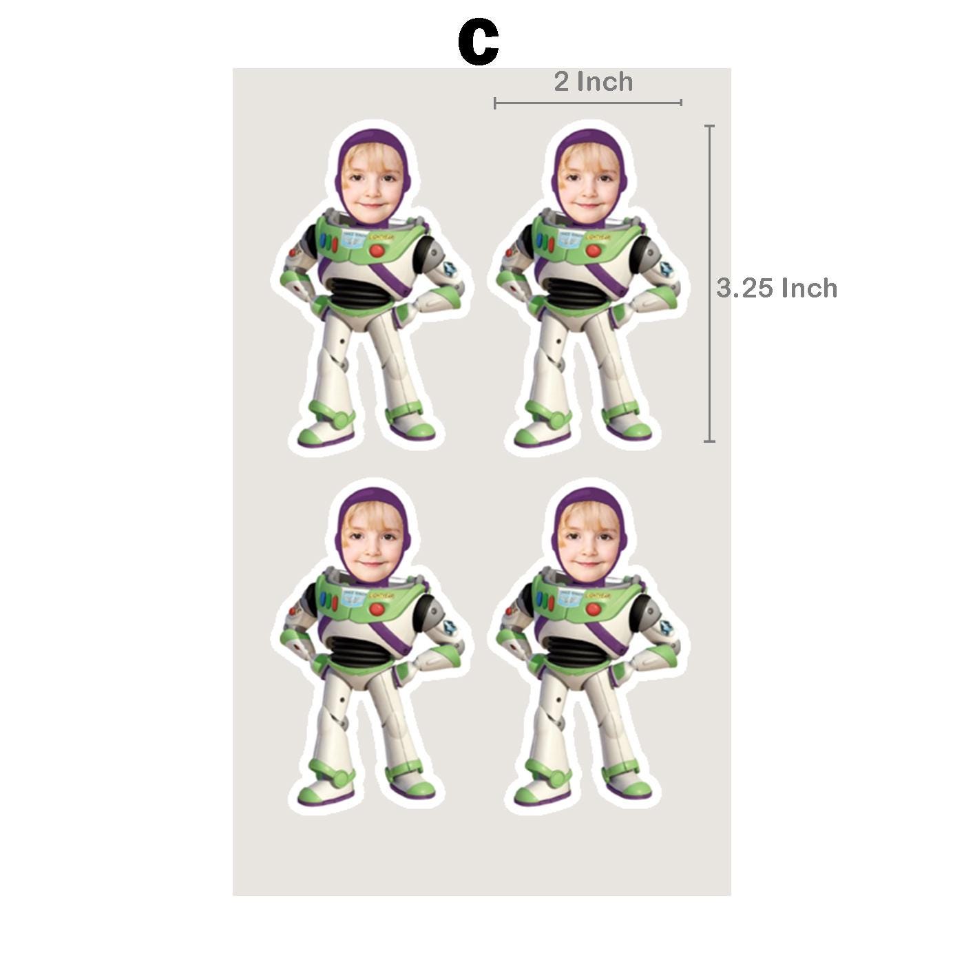 Toy Story Custom Face Stickers - Buzz Lightyear, Waterproof Holographic ...