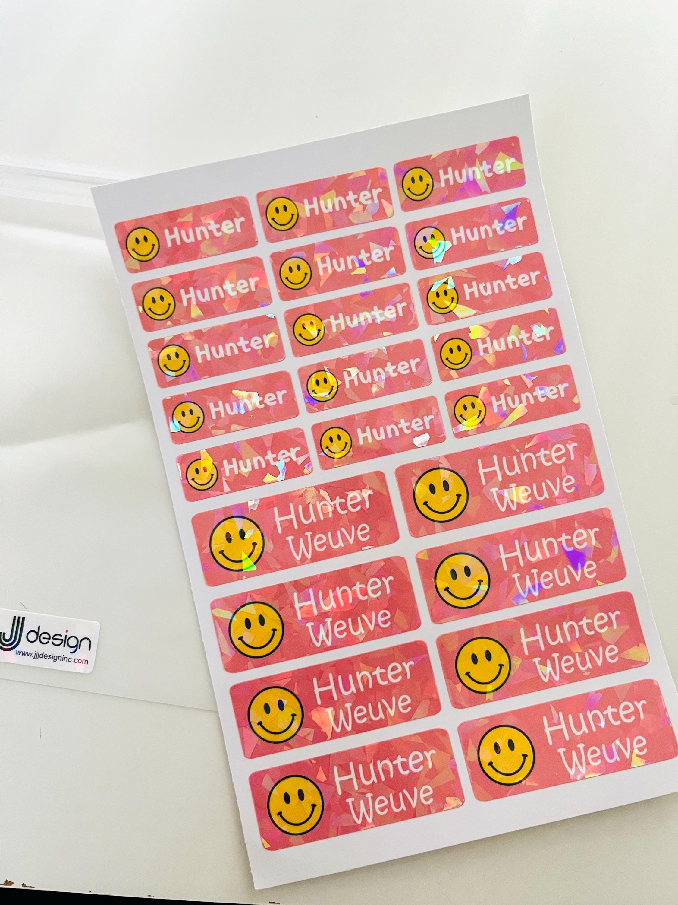 Smile Custom Waterproof Sticker, Smile Name Sticker