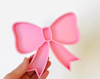 3D Printed Bow Jewelry Tray, Coquette Room Decor