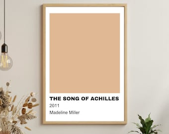 アキレスの歌 - アートプリントブック - パントンカラーパレットにインスパイアされたロマンスプリント - ブックアート - デジタルダウンロード