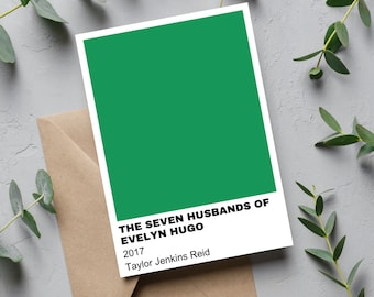 エヴリン・ヒューゴの7人の夫 - アートプリントブック - パントンカラーパレットにインスパイアされたロマンスプリント - ブックアート - デジタルダウンロード